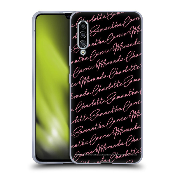 Sex and The City: Television Series Graphics Name Pattern Soft Gel Case for Samsung Galaxy A90 5G (2019)