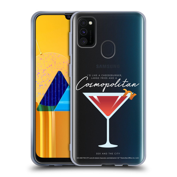 Sex and The City: Television Series Graphics Glass Soft Gel Case for Samsung Galaxy M30s (2019)/M21 (2020)