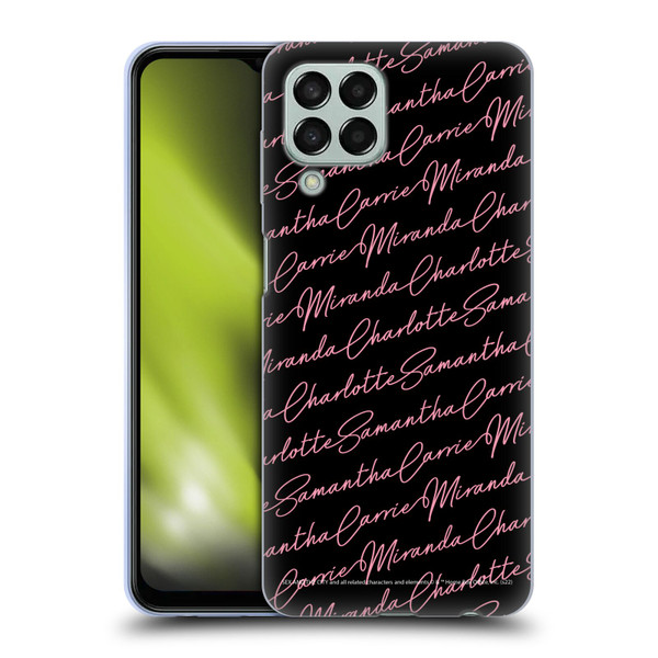 Sex and The City: Television Series Graphics Name Pattern Soft Gel Case for Samsung Galaxy M33 (2022)