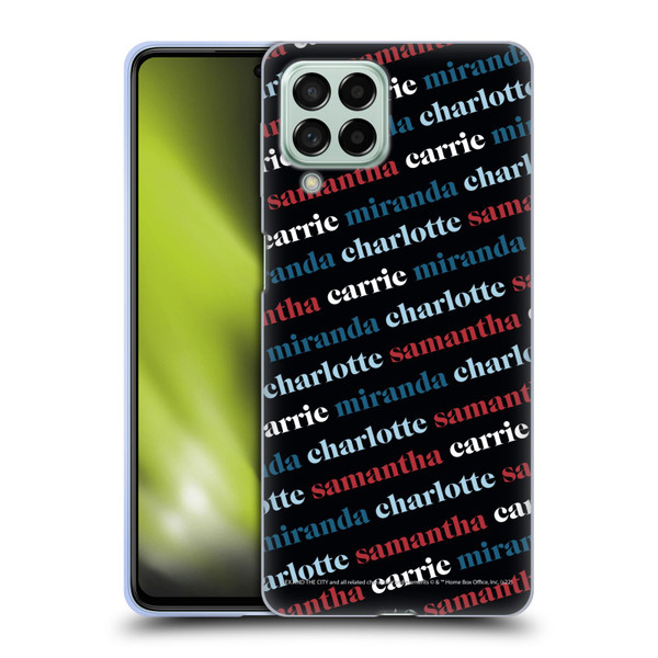 Sex and The City: Television Series Graphics Name Pattern 2 Soft Gel Case for Samsung Galaxy M53 (2022)