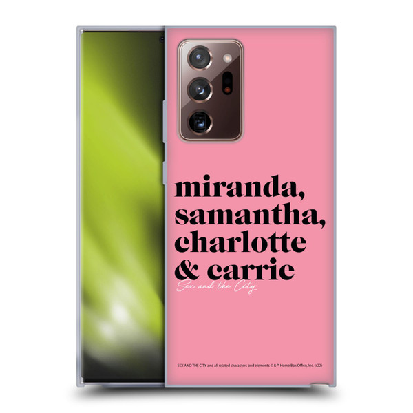 Sex and The City: Television Series Graphics Character 2 Soft Gel Case for Samsung Galaxy Note20 Ultra / 5G