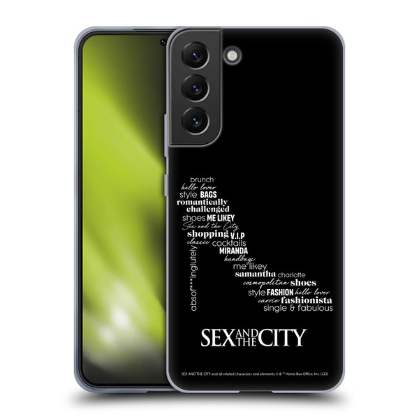 Sex and The City: Television Series Graphics Shoe Soft Gel Case for Samsung Galaxy S22+ 5G