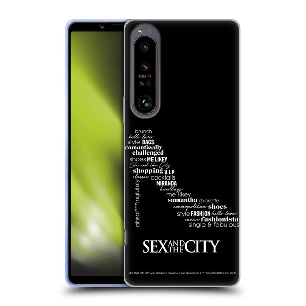 Sex and The City: Television Series Graphics Shoe Soft Gel Case for Sony Xperia 1 IV