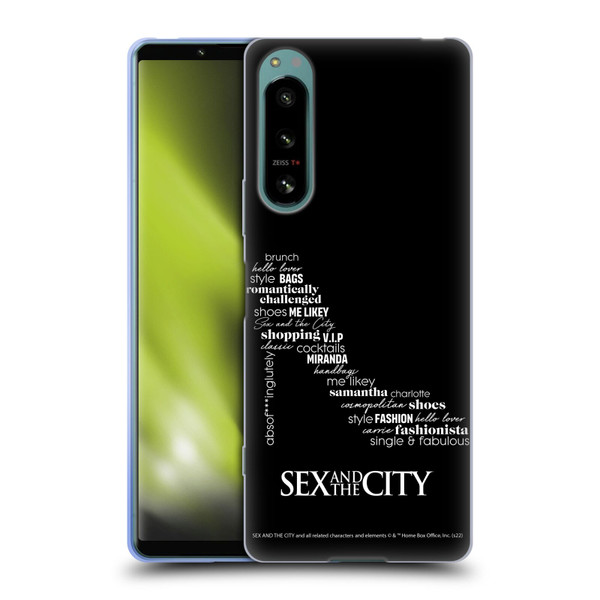 Sex and The City: Television Series Graphics Shoe Soft Gel Case for Sony Xperia 5 IV