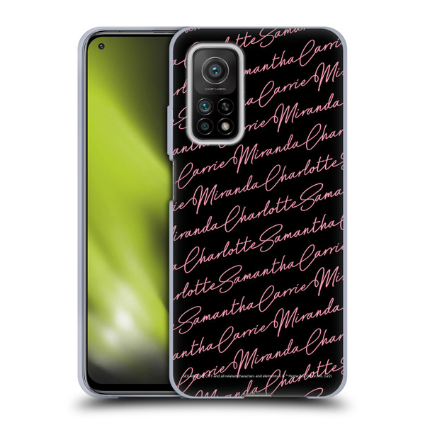 Sex and The City: Television Series Graphics Name Pattern Soft Gel Case for Xiaomi Mi 10T 5G