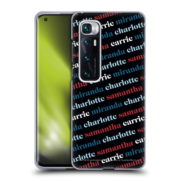 Sex and The City: Television Series Graphics Name Pattern 2 Soft Gel Case for Xiaomi Mi 10 Ultra 5G