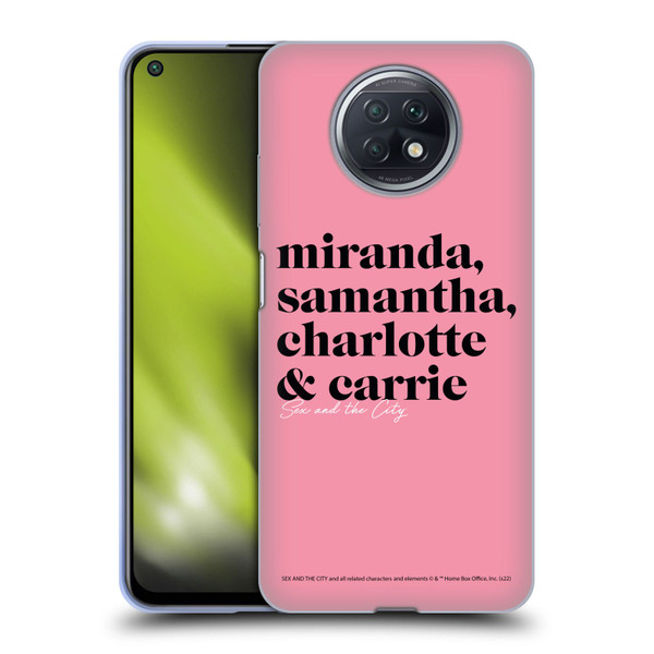 Sex and The City: Television Series Graphics Character 2 Soft Gel Case for Xiaomi Redmi Note 9T 5G