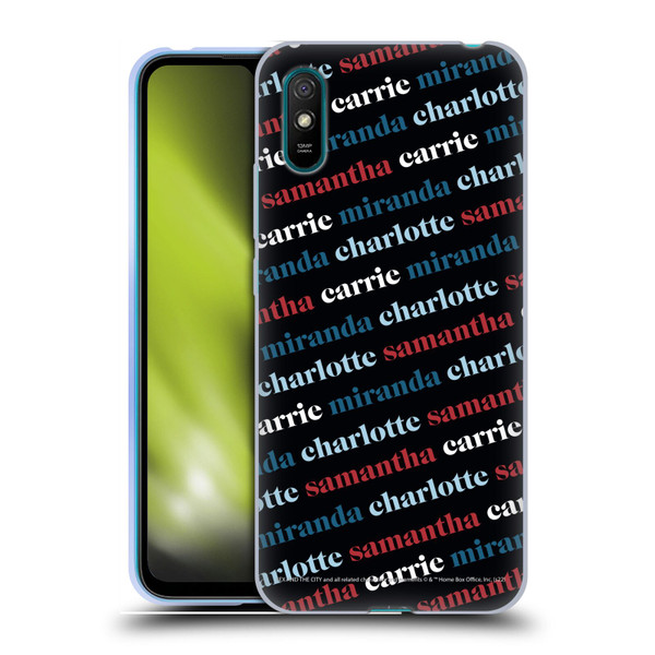 Sex and The City: Television Series Graphics Name Pattern 2 Soft Gel Case for Xiaomi Redmi 9A / Redmi 9AT