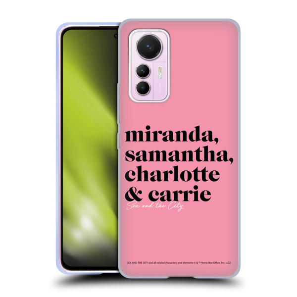 Sex and The City: Television Series Graphics Character 2 Soft Gel Case for Xiaomi 12 Lite