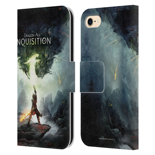 EA Bioware Dragon Age Inquisition Graphics Key Art 2014 Leather Book Wallet Case Cover For Apple iPhone 7 / 8 / SE 2020 & 2022
