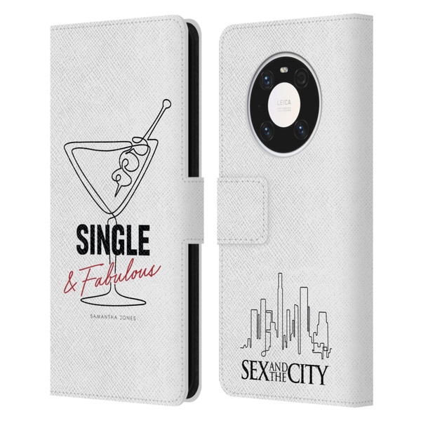 Sex and The City: Television Series Characters Single And Fabulous Samantha Leather Book Wallet Case Cover For Huawei Mate 40 Pro 5G