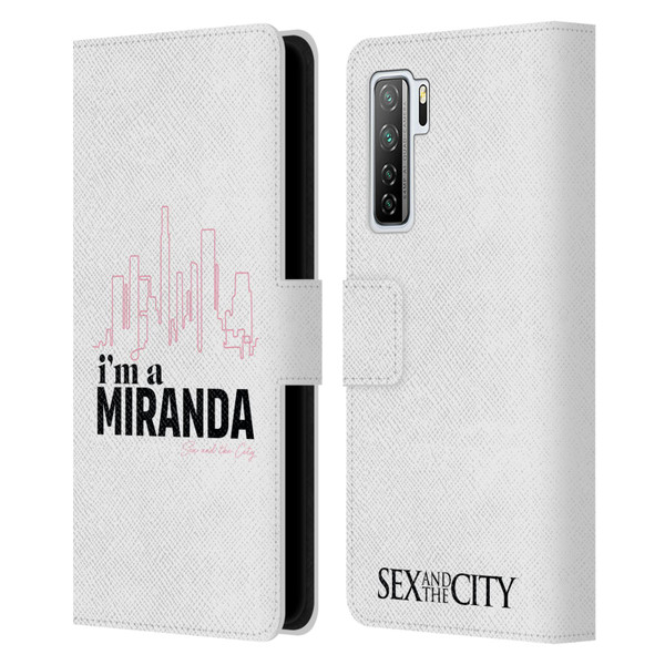 Sex and The City: Television Series Characters I'm A Miranda Leather Book Wallet Case Cover For Huawei Nova 7 SE/P40 Lite 5G