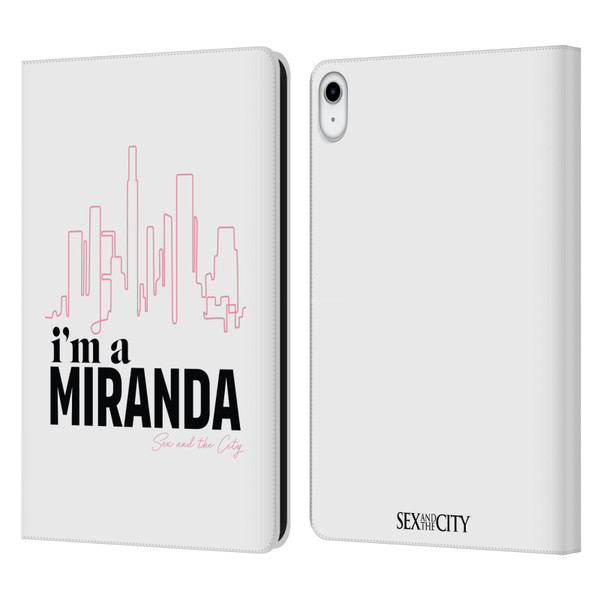 Sex and The City: Television Series Characters I'm A Miranda Leather Book Wallet Case Cover For Apple iPad 10.9 (2022)