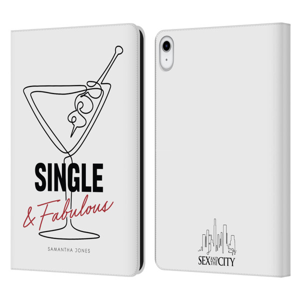 Sex and The City: Television Series Characters Single And Fabulous Samantha Leather Book Wallet Case Cover For Apple iPad 10.9 (2022)