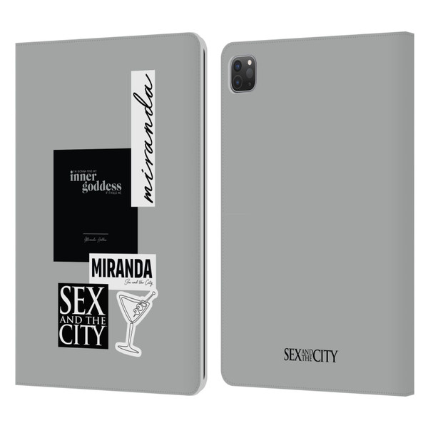 Sex and The City: Television Series Characters Inner Goddess Miranda Leather Book Wallet Case Cover For Apple iPad Pro 11 2020 / 2021 / 2022