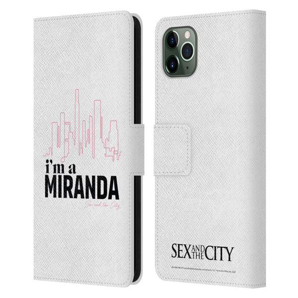 Sex and The City: Television Series Characters I'm A Miranda Leather Book Wallet Case Cover For Apple iPhone 11 Pro Max