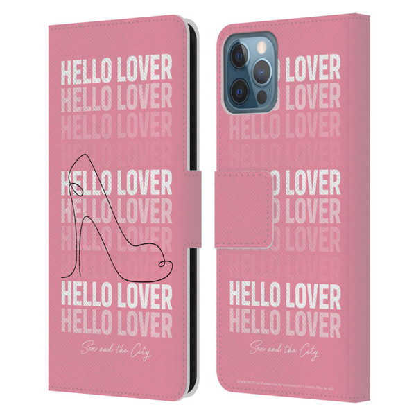 Sex and The City: Television Series Characters Hello Lover Carrie Leather Book Wallet Case Cover For Apple iPhone 12 / iPhone 12 Pro