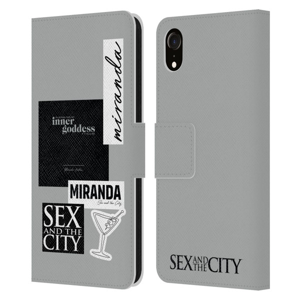 Sex and The City: Television Series Characters Inner Goddess Miranda Leather Book Wallet Case Cover For Apple iPhone XR