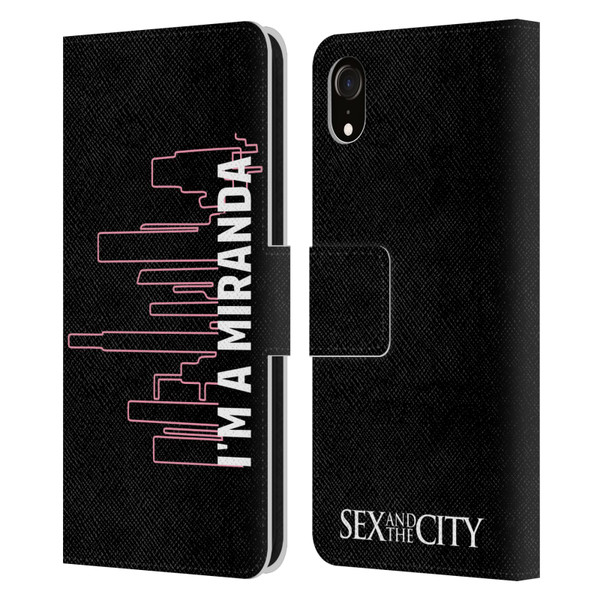 Sex and The City: Television Series Characters Miranda Leather Book Wallet Case Cover For Apple iPhone XR