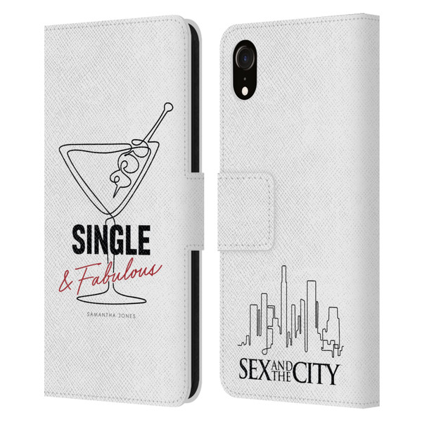 Sex and The City: Television Series Characters Single And Fabulous Samantha Leather Book Wallet Case Cover For Apple iPhone XR