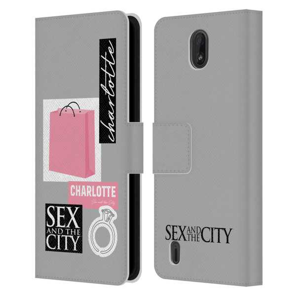 Sex and The City: Television Series Characters Shopping Bag Charlotte Leather Book Wallet Case Cover For Nokia C01 Plus/C1 2nd Edition