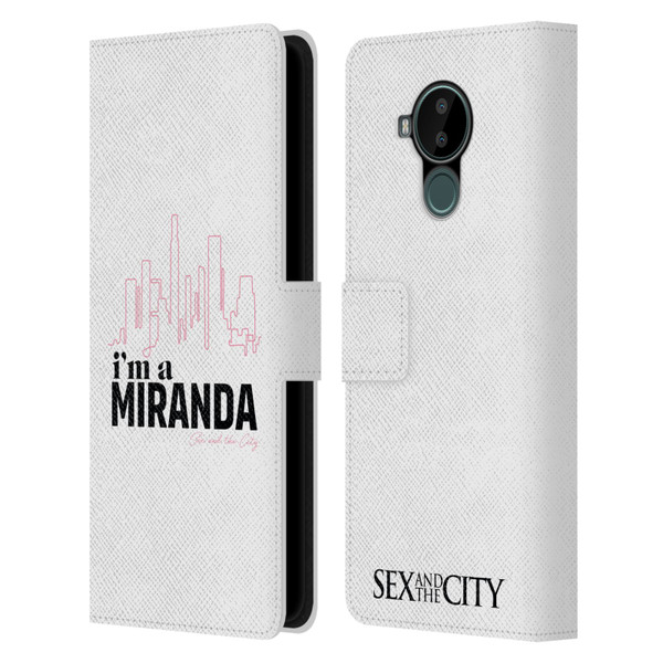 Sex and The City: Television Series Characters I'm A Miranda Leather Book Wallet Case Cover For Nokia C30