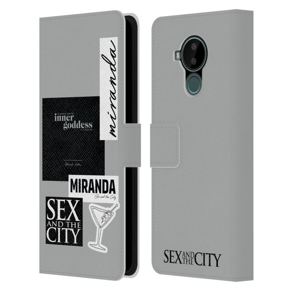 Sex and The City: Television Series Characters Inner Goddess Miranda Leather Book Wallet Case Cover For Nokia C30