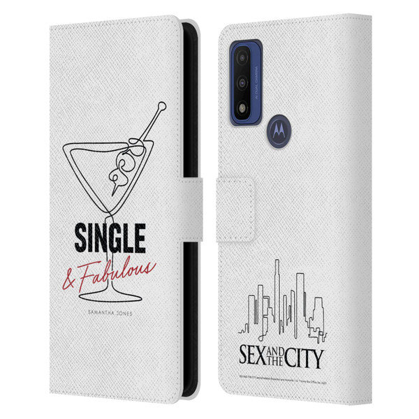 Sex and The City: Television Series Characters Single And Fabulous Samantha Leather Book Wallet Case Cover For Motorola G Pure