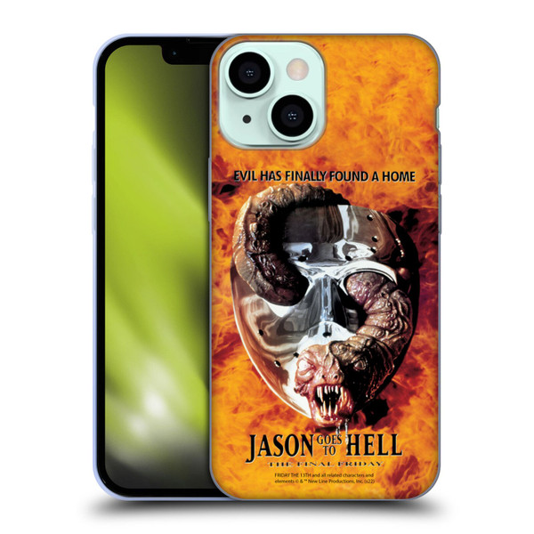 Friday the 13th: Jason Goes To Hell Graphics Key Art Soft Gel Case for Apple iPhone 13 Mini