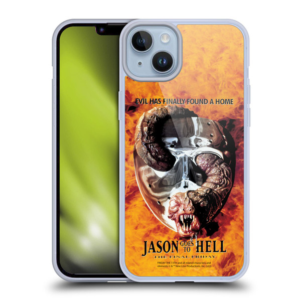 Friday the 13th: Jason Goes To Hell Graphics Key Art Soft Gel Case for Apple iPhone 14 Plus