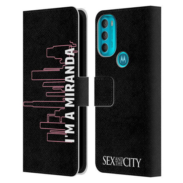 Sex and The City: Television Series Characters Miranda Leather Book Wallet Case Cover For Motorola Moto G71 5G