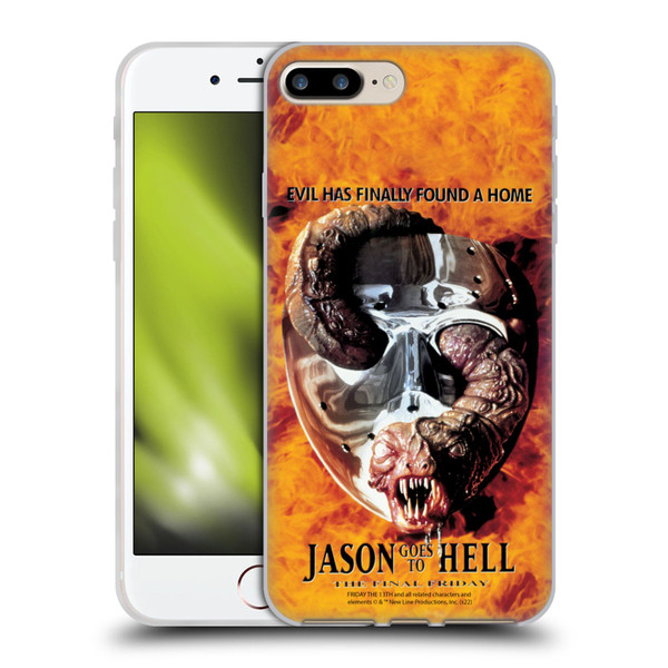 Friday the 13th: Jason Goes To Hell Graphics Key Art Soft Gel Case for Apple iPhone 7 Plus / iPhone 8 Plus