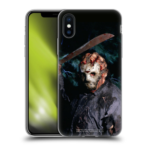 Friday the 13th: Jason Goes To Hell Graphics Jason Voorhees Soft Gel Case for Apple iPhone X / iPhone XS