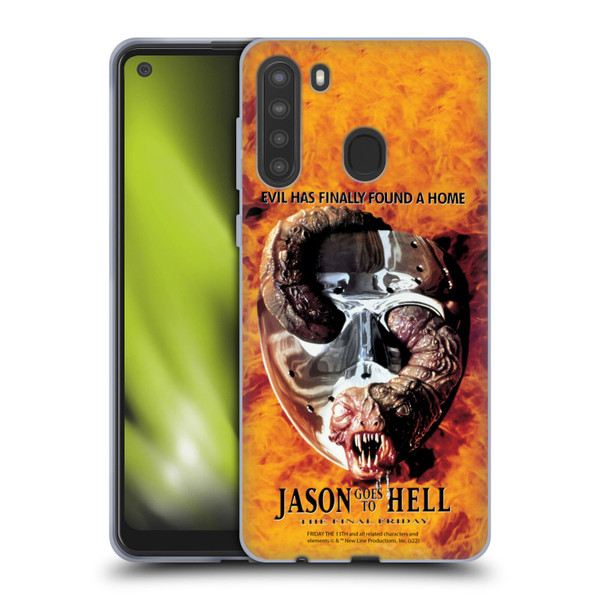 Friday the 13th: Jason Goes To Hell Graphics Key Art Soft Gel Case for Samsung Galaxy A21 (2020)