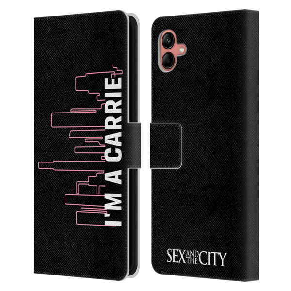 Sex and The City: Television Series Characters Carrie Leather Book Wallet Case Cover For Samsung Galaxy A04 (2022)