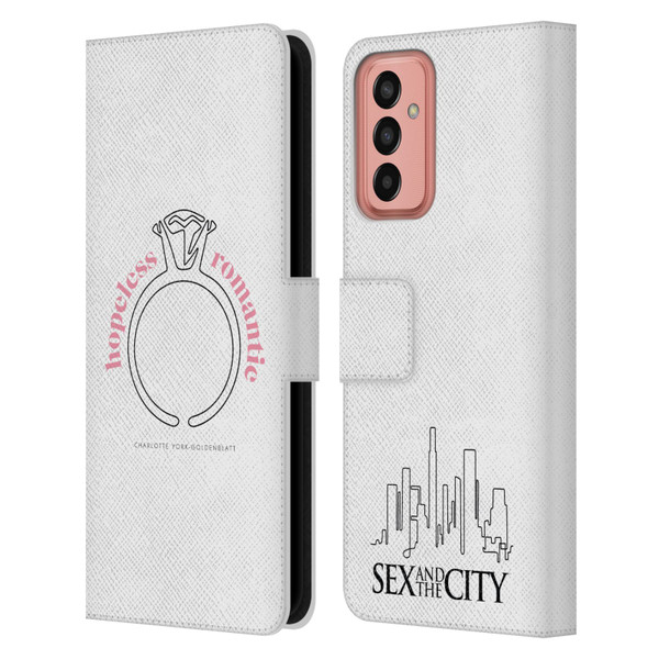 Sex and The City: Television Series Characters Hopeless Romantic Charlotte Leather Book Wallet Case Cover For Samsung Galaxy M13 (2022)