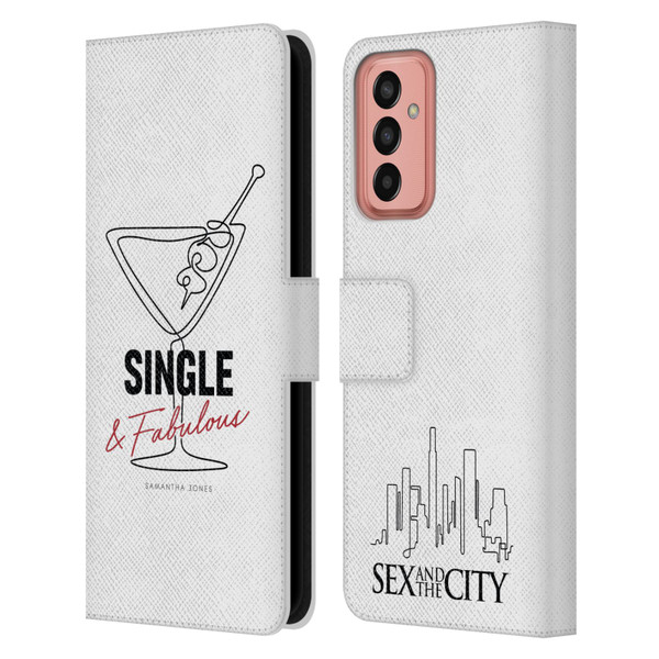 Sex and The City: Television Series Characters Single And Fabulous Samantha Leather Book Wallet Case Cover For Samsung Galaxy M13 (2022)