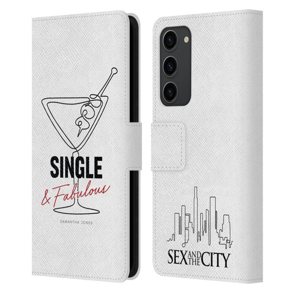 Sex and The City: Television Series Characters Single And Fabulous Samantha Leather Book Wallet Case Cover For Samsung Galaxy S23+ 5G