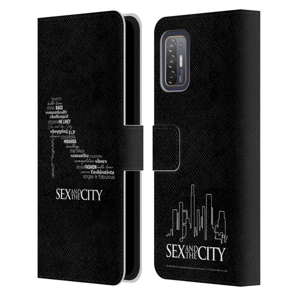 Sex and The City: Television Series Graphics Shoe Leather Book Wallet Case Cover For HTC Desire 21 Pro 5G