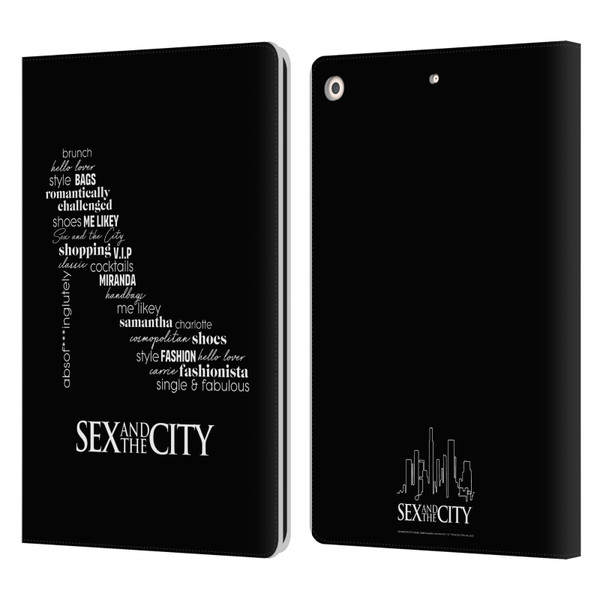 Sex and The City: Television Series Graphics Shoe Leather Book Wallet Case Cover For Apple iPad 10.2 2019/2020/2021