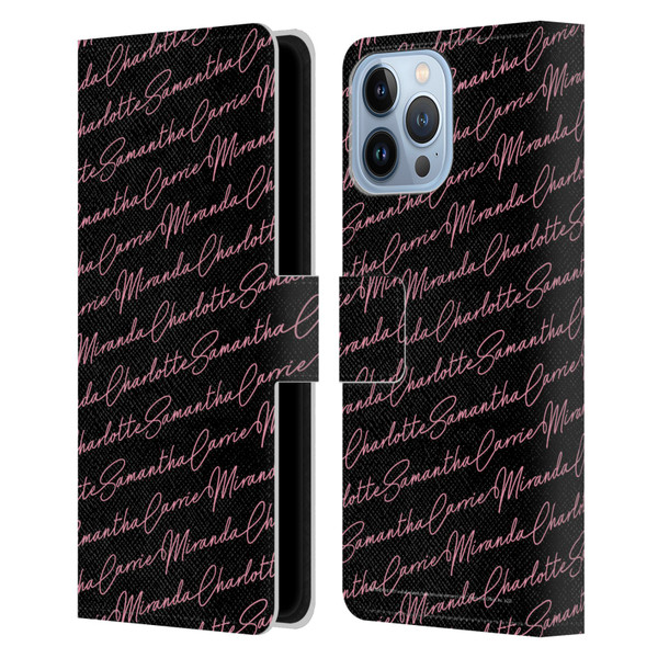 Sex and The City: Television Series Graphics Name Pattern Leather Book Wallet Case Cover For Apple iPhone 13 Pro Max