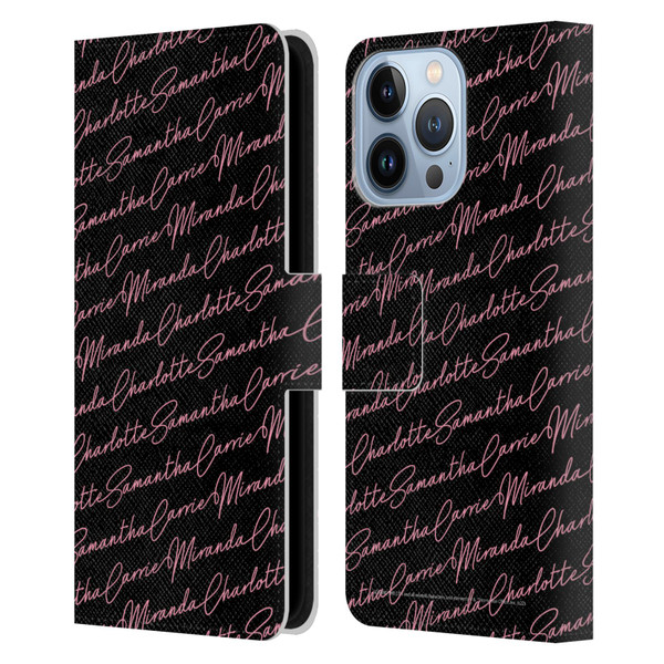 Sex and The City: Television Series Graphics Name Pattern Leather Book Wallet Case Cover For Apple iPhone 13 Pro