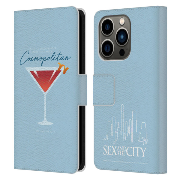 Sex and The City: Television Series Graphics Glass Leather Book Wallet Case Cover For Apple iPhone 14 Pro