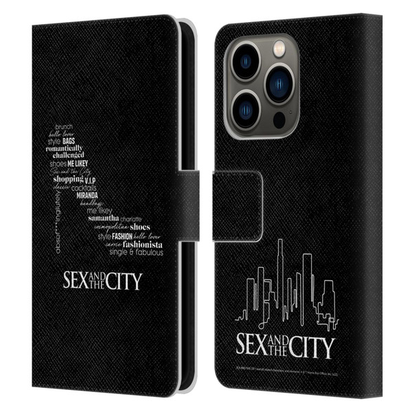 Sex and The City: Television Series Graphics Shoe Leather Book Wallet Case Cover For Apple iPhone 14 Pro