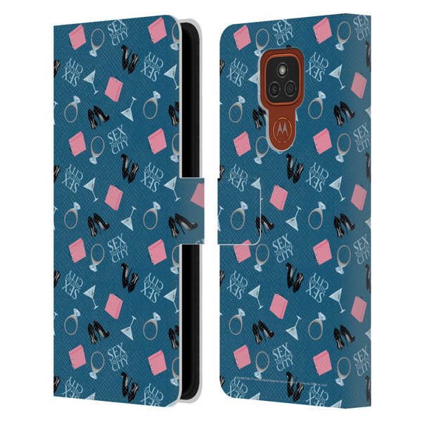 Sex and The City: Television Series Graphics Pattern Leather Book Wallet Case Cover For Motorola Moto E7 Plus