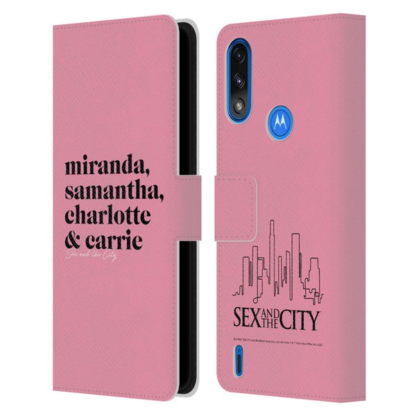 Sex and The City: Television Series Graphics Character 2 Leather Book Wallet Case Cover For Motorola Moto E7 Power / Moto E7i Power