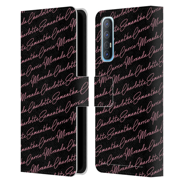 Sex and The City: Television Series Graphics Name Pattern Leather Book Wallet Case Cover For OPPO Find X2 Neo 5G