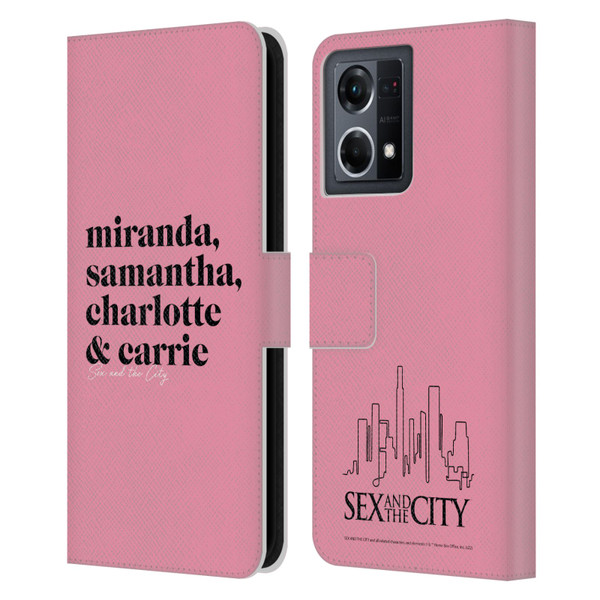Sex and The City: Television Series Graphics Character 2 Leather Book Wallet Case Cover For OPPO Reno8 4G
