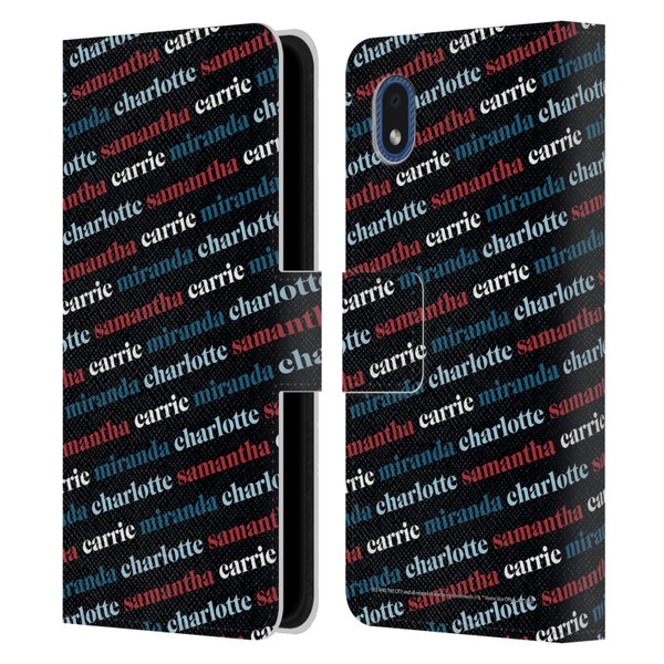 Sex and The City: Television Series Graphics Name Pattern 2 Leather Book Wallet Case Cover For Samsung Galaxy A01 Core (2020)