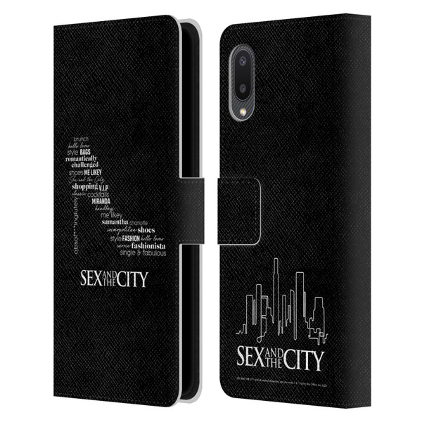 Sex and The City: Television Series Graphics Shoe Leather Book Wallet Case Cover For Samsung Galaxy A02/M02 (2021)